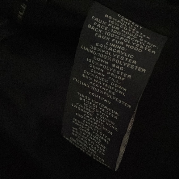 Black Vince Camuto black winter parka size XS - Picture 6 of 9